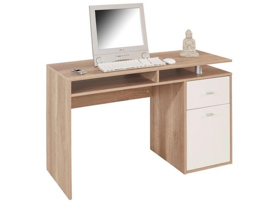 Íróasztal Nemo - tölgy színű/fehér, modern, fa (120/75/48cm) Íróasztal Nemo - tölgy színű/fehér, modern, fa (120/75/48cm)