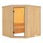 Sauna Toulon mit Interner Steuerung Am Ofen - Naturfarben, MODERN, Holz (196/198/178cm) - Karibu Sauna Toulon mit Interner Steuerung Am Ofen - Naturfarben, MODERN, Holz (196/198/178cm) - Karibu