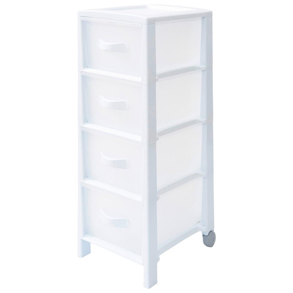 Allzweckwagen Futura Mit 4 Fächern Kunststoff Weiß B:38cm