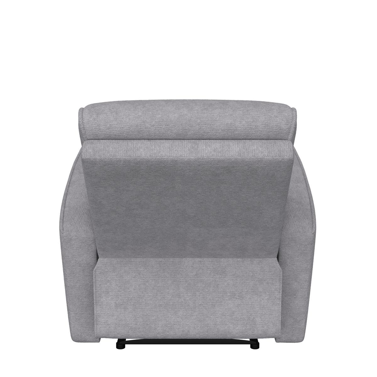 Tv-fotel Leon - sötétszürke, Basics, műanyag/textil (80/102/96cm) - Best Price