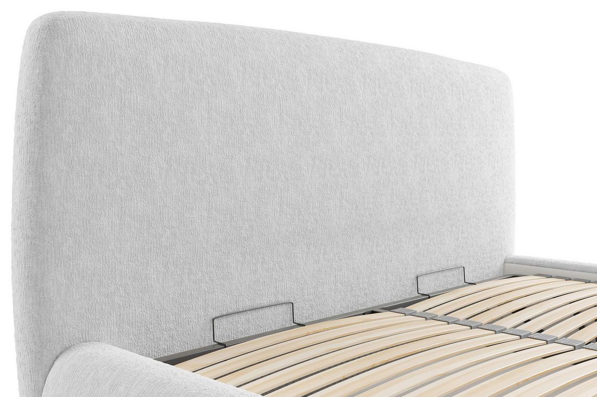 Polsterbett Diun 160x200 cm Grau - Grau, MODERN, Holz/Holzwerkstoff (160/200cm) - MID.YOU