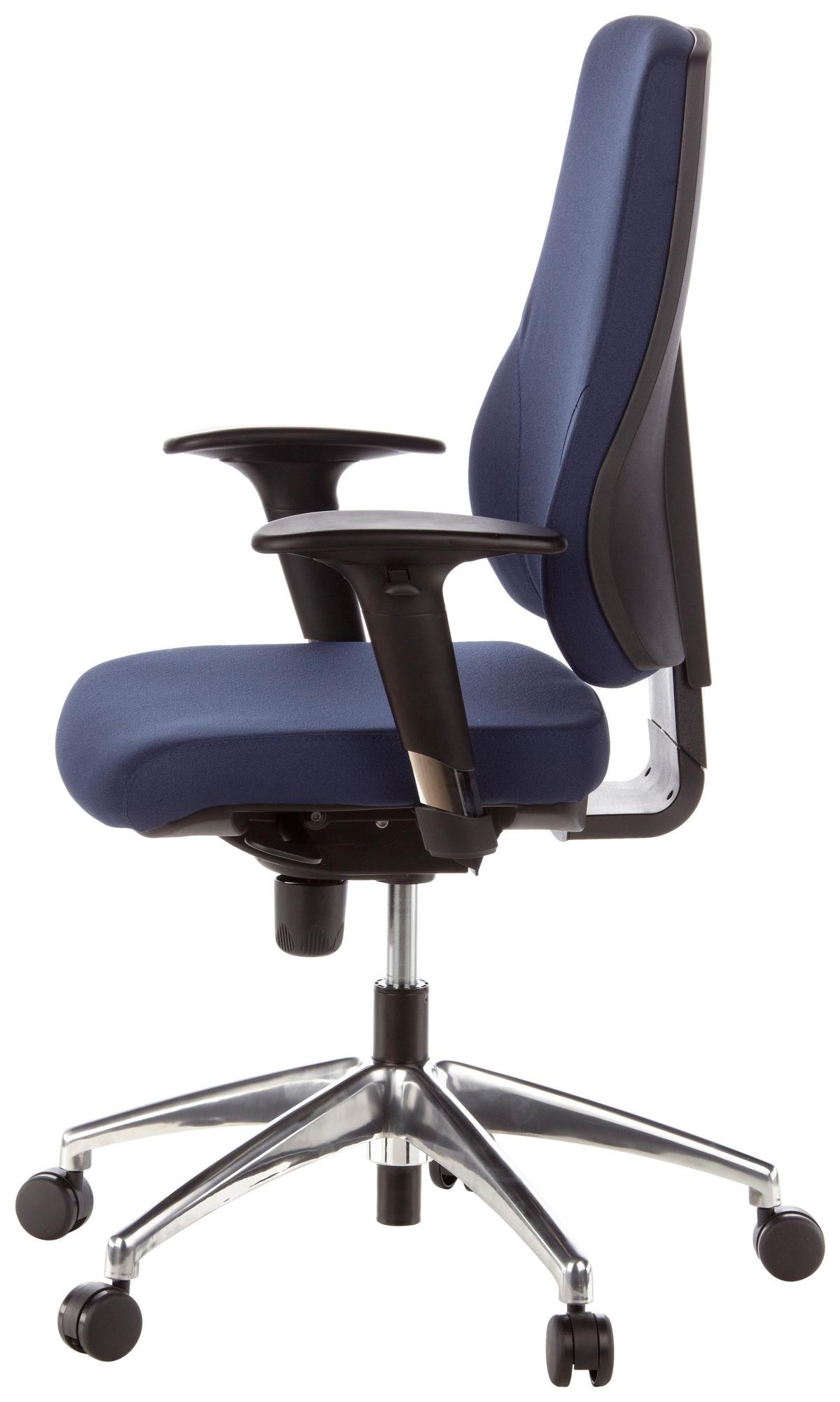 Drehstuhl Pro-Tec 200 Dunkelblau - Dunkelblau, MODERN, Kunststoff/Textil (60/126/45cm) - MID.YOU