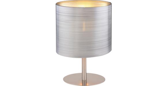 Tischlampe Sulli Silberfarben mit Schalter - Silberfarben/Nickelfarben, ROMANTIK / LANDHAUS, Kunststoff/Metall (18/10/25cm) - James Wood