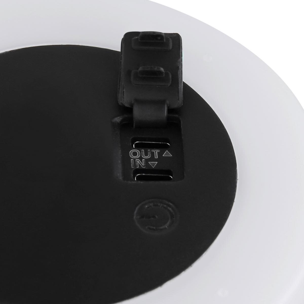 Solarleuchte Touchdimmer - Schwarz/Weiß, Design, Kunststoff/Textil (12,5/2,75cm) - Globo