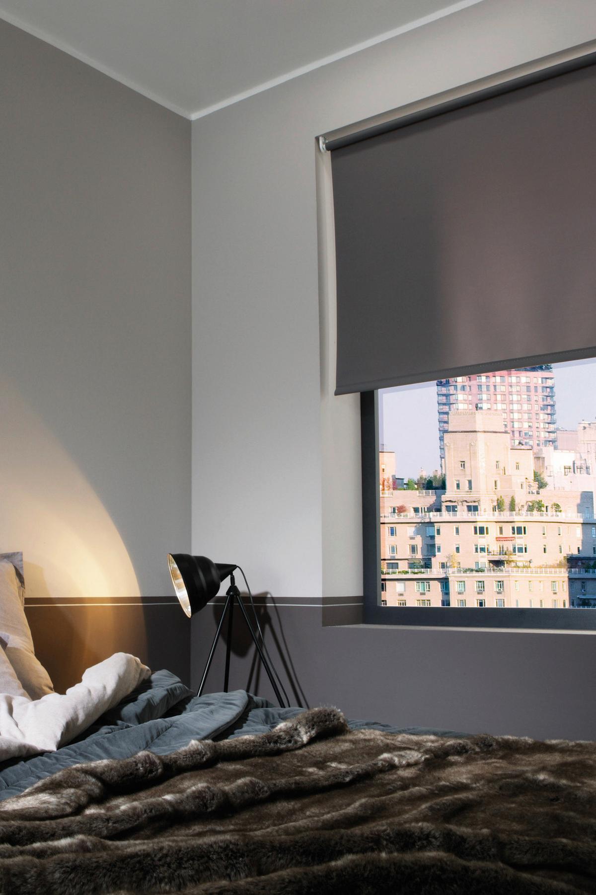 Rollo Win Grau B: 75 Cm - Grau, Design, Textil (75/160cm) - Homeware