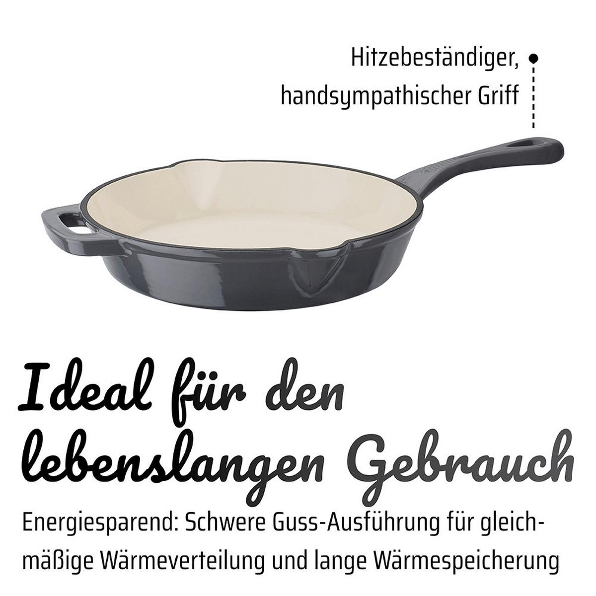 Gsw Bratpfanne Grey Shadow Grau, D/h: 26x5,5cm - Grau, Basics, Metall (26/5,5cm) - GSW