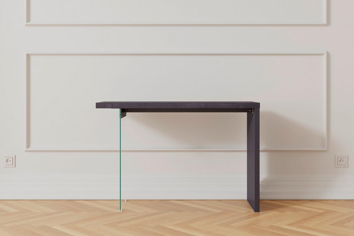 KONZOLOVÝ STOLEK MILAN - barvy dubu/černá, Moderní, dřevo/kompozitní dřevo (120/80/40cm) - Bessagi Home