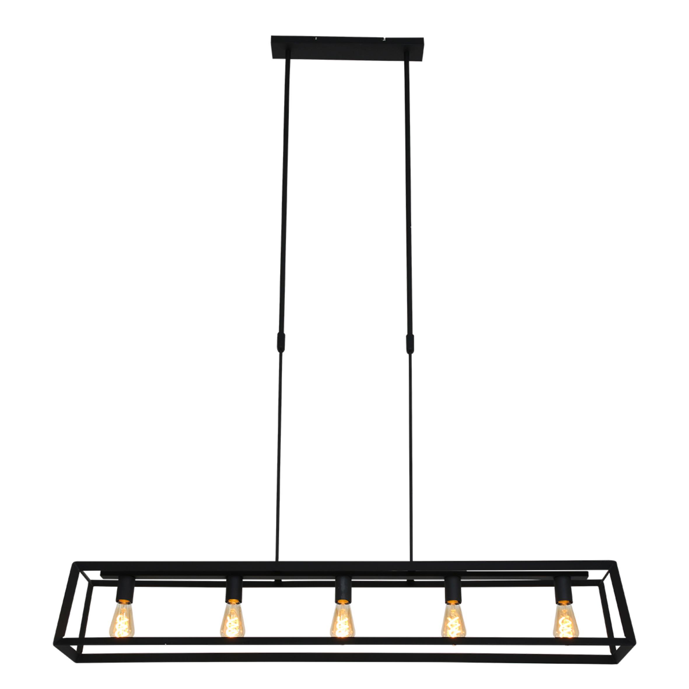 Pendelleuchte Buckley - Schwarz, Trend, Metall (20/120/140cm)