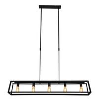 Pendelleuchte Buckley - Schwarz, Trend, Metall (20/120/140cm)