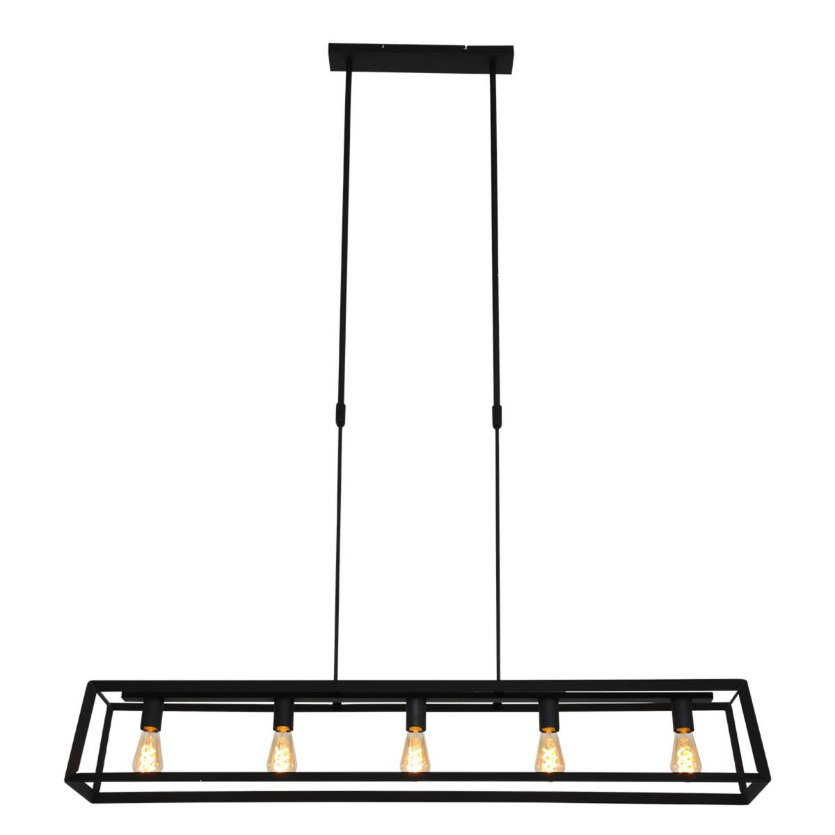 Pendelleuchte Buckley - Schwarz, Trend, Metall (20/120/140cm)