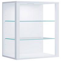 Hängevitrine Glasol Weiß B: 52 cm - Weiß, Design, Glas/Holzwerkstoff (52/60/35cm) - MID.YOU