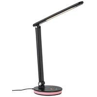 LED-Schreibtischleuchte Luana - Chromfarben/Anthrazit, MODERN, Kunststoff (33/16,5/40cm) - Luca Bessoni