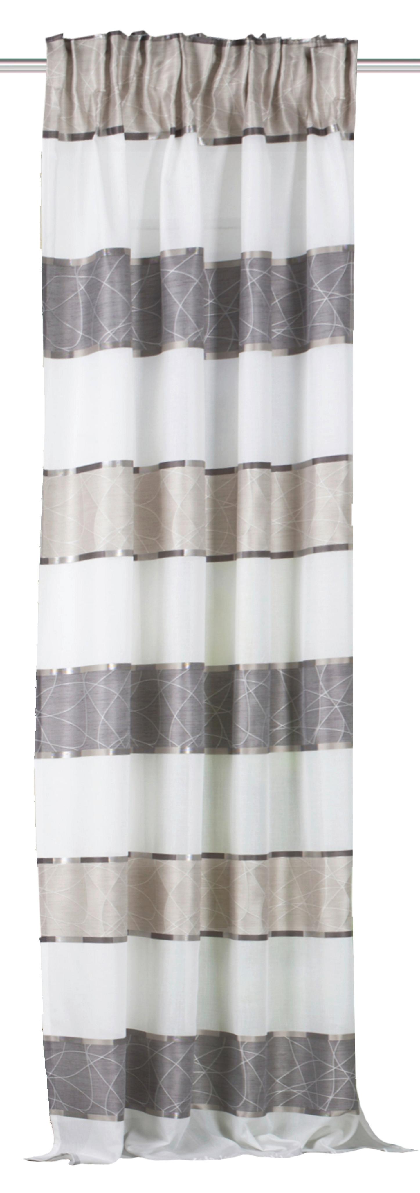 Fertigvorhang Walter - Taupe/Bernsteinfarben, Design, Textil (140/145cm) - Schmidt W. Gmbh
