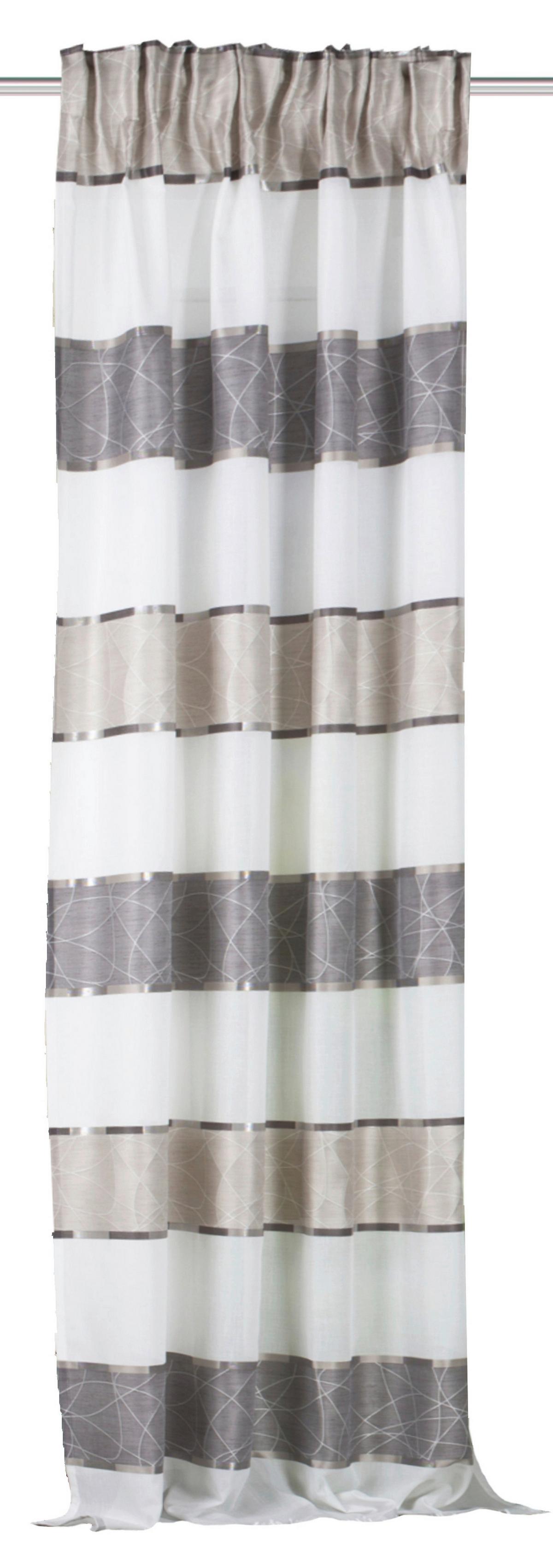 Fertigvorhang Walter - Taupe/Bernsteinfarben, Design, Textil (140/245cm) - Schmidt W. Gmbh