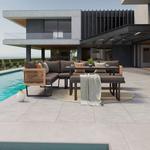 Loungegarnitur Bologna - Anthrazit/Braun, MODERN, Glas/Kunststoff (256/198cm) - Beldano