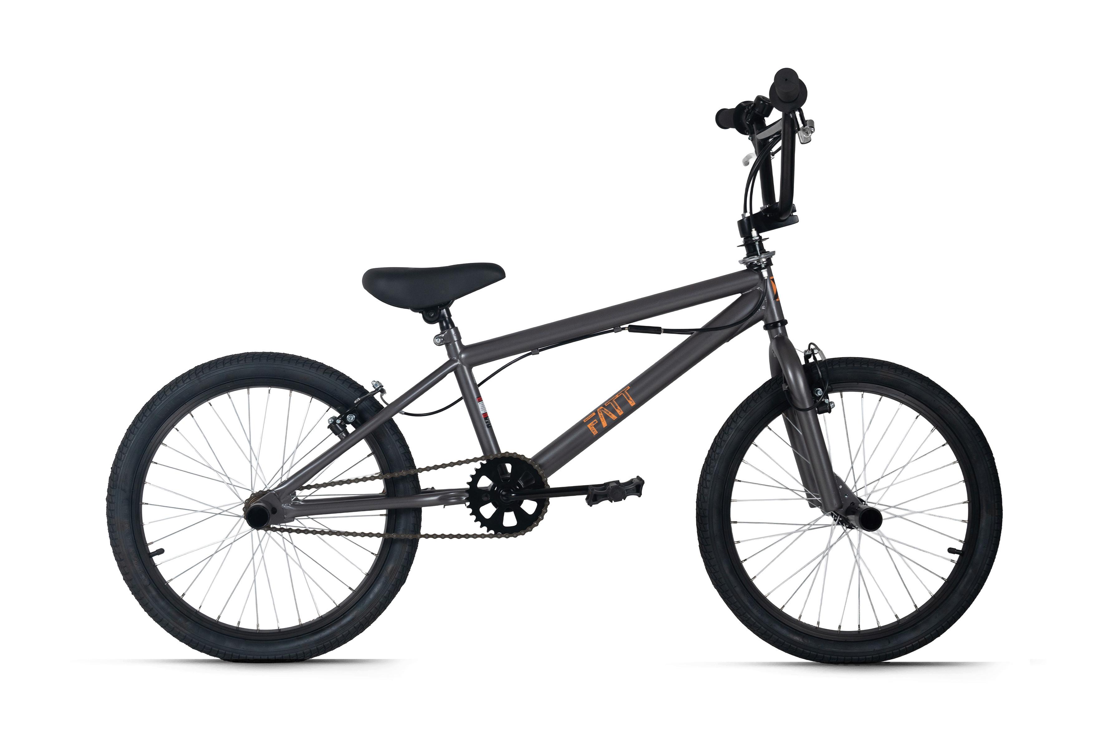 BMX Freestyle 20'' FATT grau - Grau, LIFESTYLE, Metall (25kg)