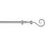 Rundstangengarnitur Tina - Silberfarben, KONVENTIONELL, Metall (130cm) - Ombra Rundstangengarnitur Tina - Silberfarben, KONVENTIONELL, Metall (130cm) - Ombra