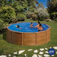Pool-set Gre Pacific Kit460w - Braun, KONVENTIONELL, Metall (460/460/120cm) - Gre