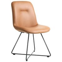 STOLIČKA CROSS-CH - čierna/koňaková, Basics, kov/textil (51/89/61cm) - Celina Home