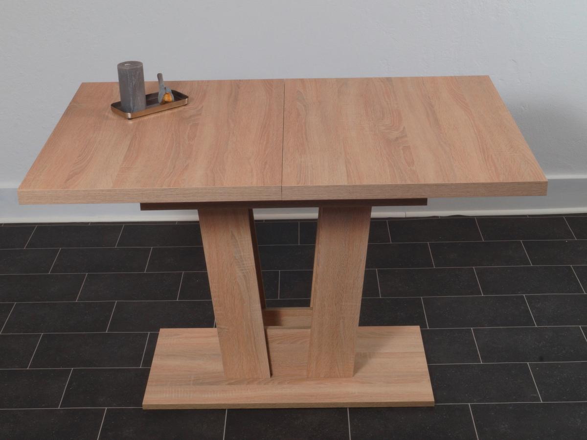 Esstisch Varese Eiche L: 120 Cm - Sonoma Eiche, KONVENTIONELL, Holzwerkstoff (120/80/76cm) - MID.YOU