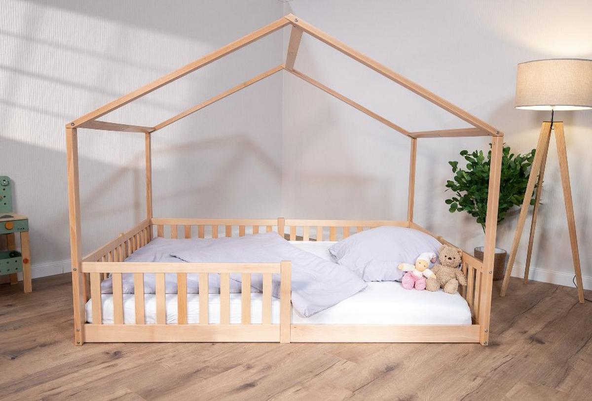 Hausbett Buche, B/h/t: 140x200x161cm - Buchefarben, Basics, Holz (140/200/161cm) - tiSsi