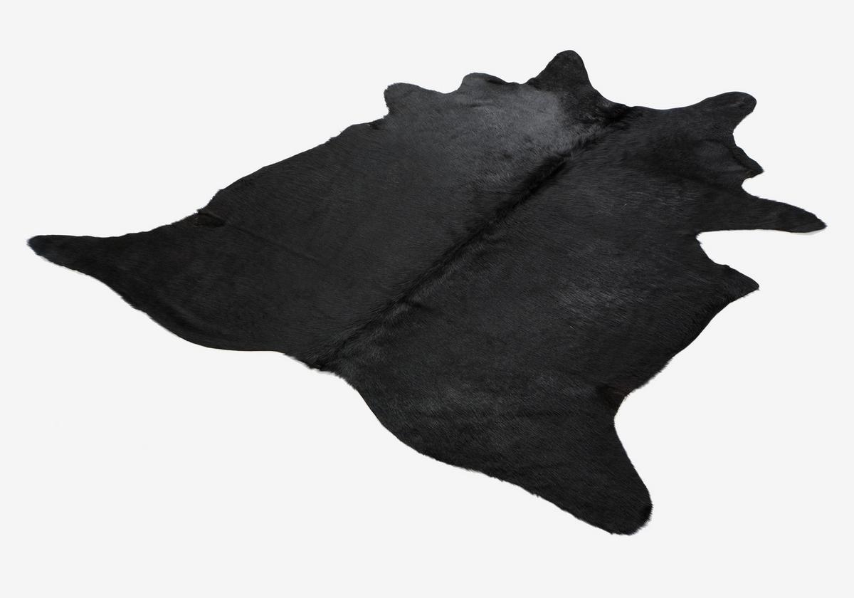 Rinderfell Schwarz 160x200 Cm - Schwarz, LIFESTYLE, Fell (160/200cm) - Linea Natura