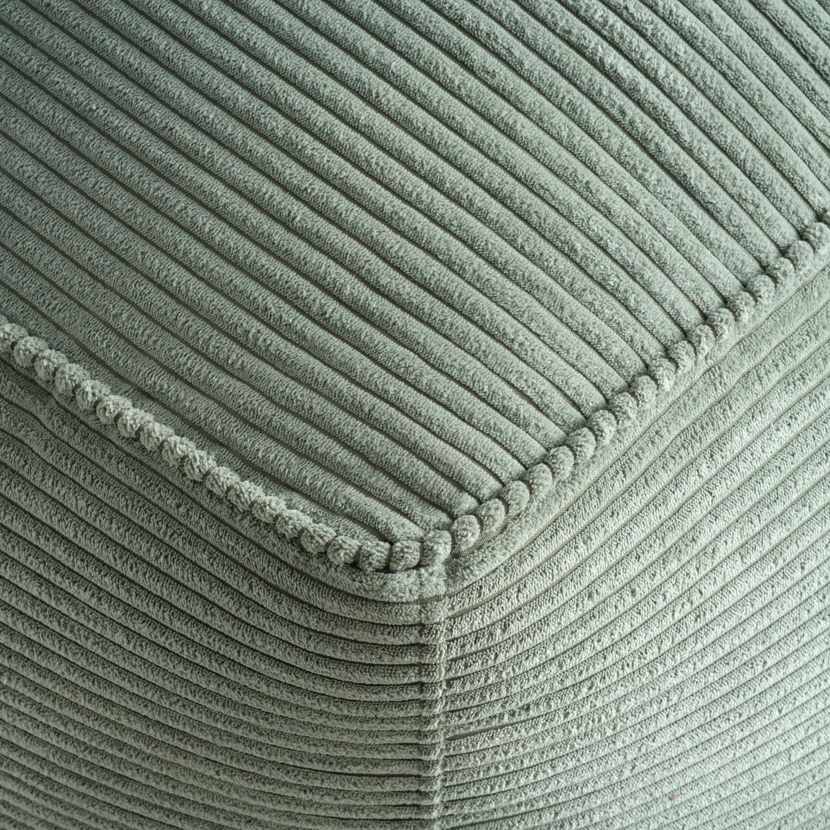 Sedací vak CAROLINE, zelený manšestr, max. 80 kg - zelená, Moderní, textil (75/84/88cm) - Mömax
