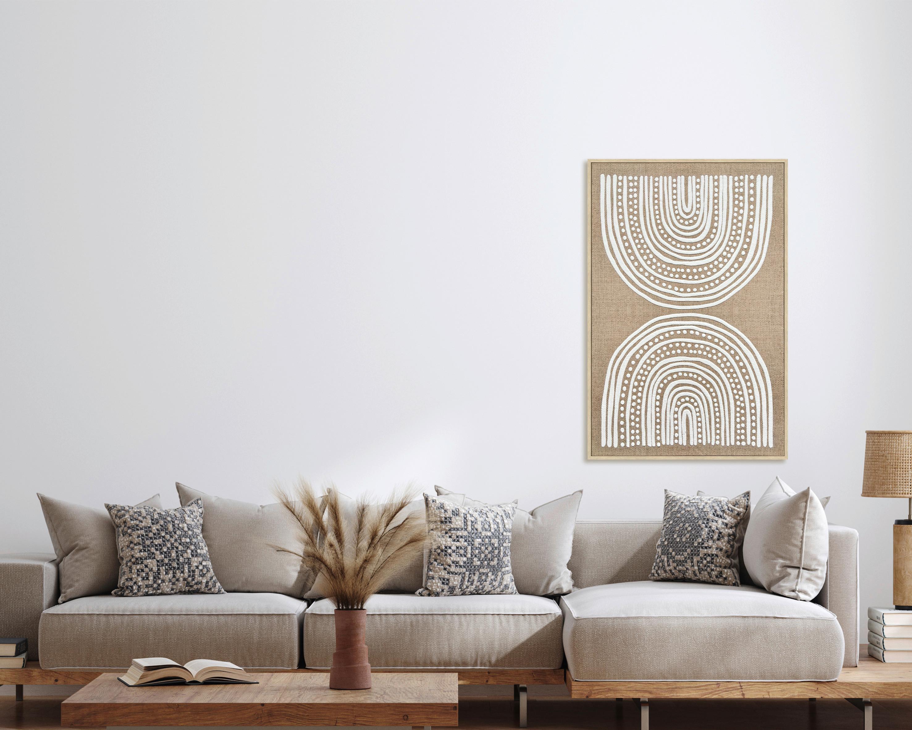 Obraz na plátně LOTTA, - zelená/přírodní barvy, Moderní, kompozitní dřevo/textil (60/90cm) - Mömax