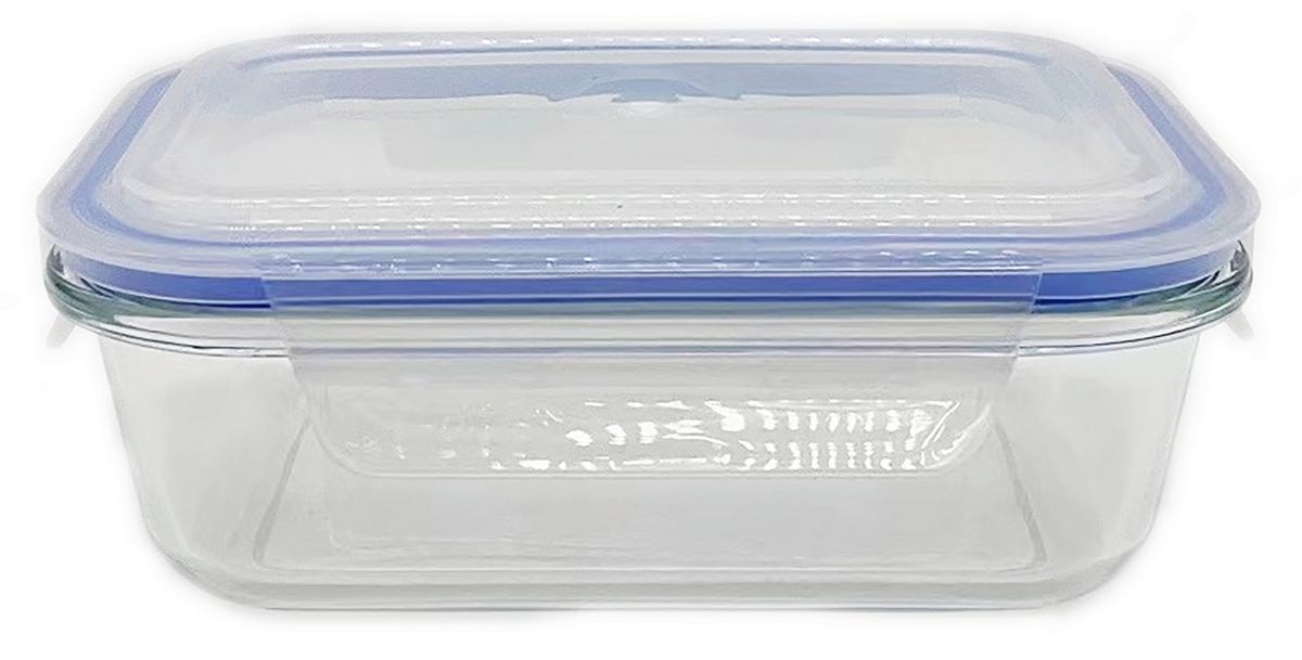 Vorratsdose Kimi - Blau/Klar, Basics, Glas/Kunststoff (17/12,5/5cm) - James Wood