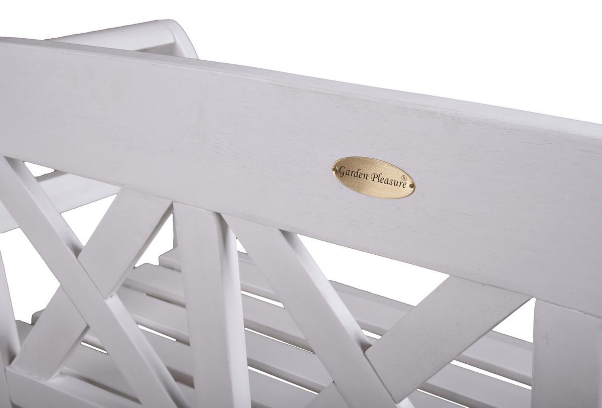 Gartenbank Eukalyptusholz 2-Sitzer Vancouver - Eukalyptusholzfarben, Basics, Holz (128/80/51cm) - Gardenson