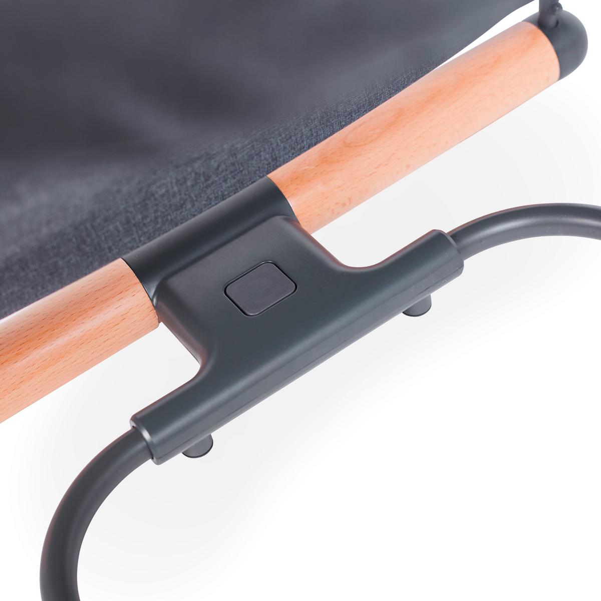 Schaukelwippe Evolux Anthrazit, B: 64 cm - Anthrazit, KONVENTIONELL, Holz/Textil (64/47/65,5cm) - Childhome