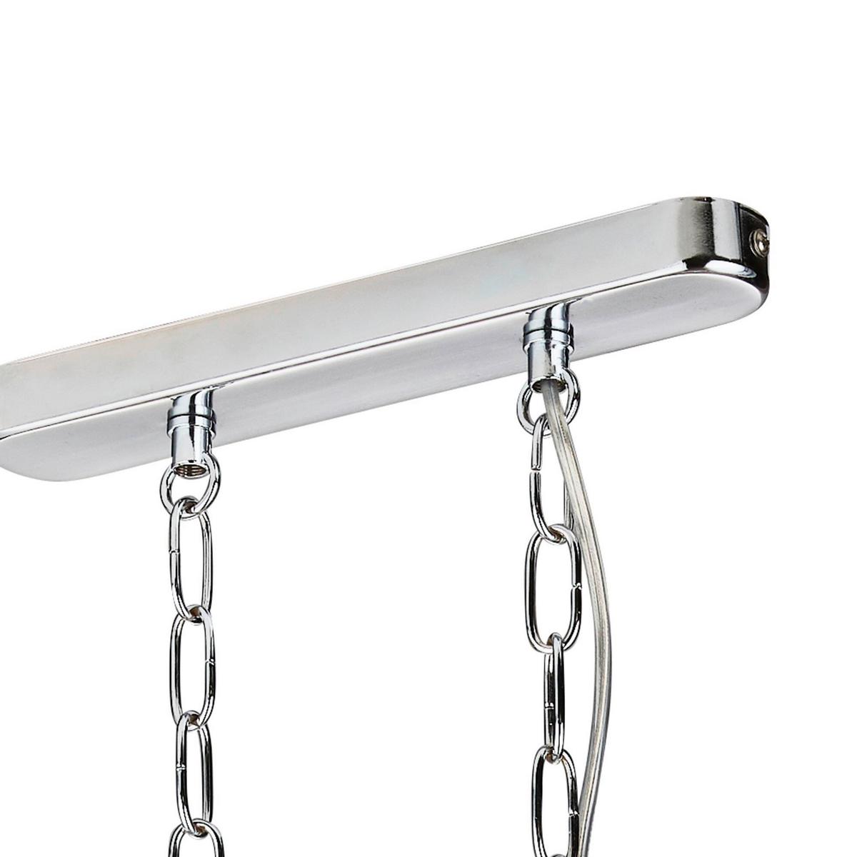 Kristall-Hängeleuchte Victoria 8095-5cc - Chromfarben, Design, Glas/Metall (78/150/30cm)