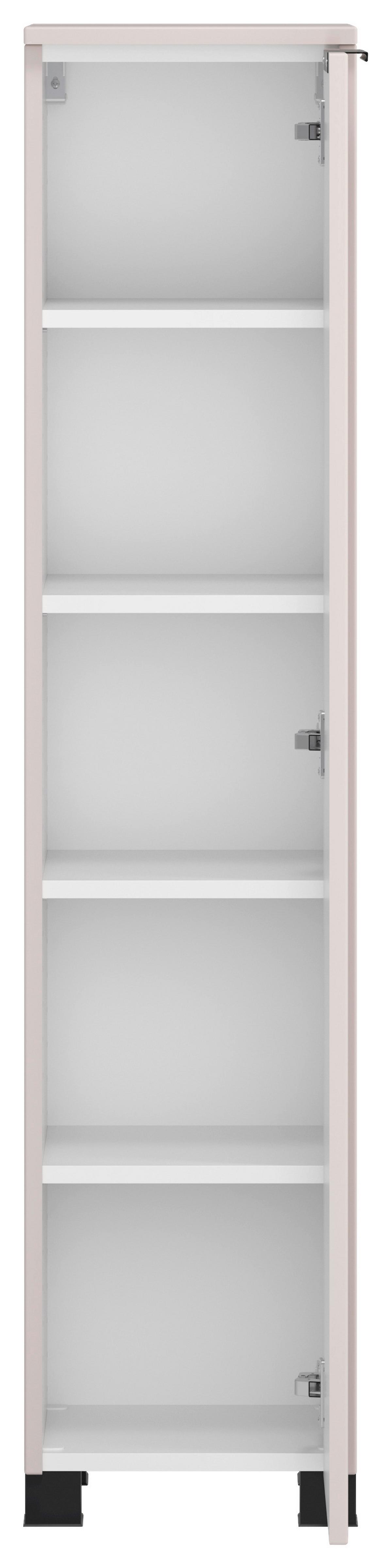 Midischrank Sevilla Kaschmir, Schwarz - Kaschmir/Schwarz, MODERN, Holzwerkstoff (30/130/35cm) - Held