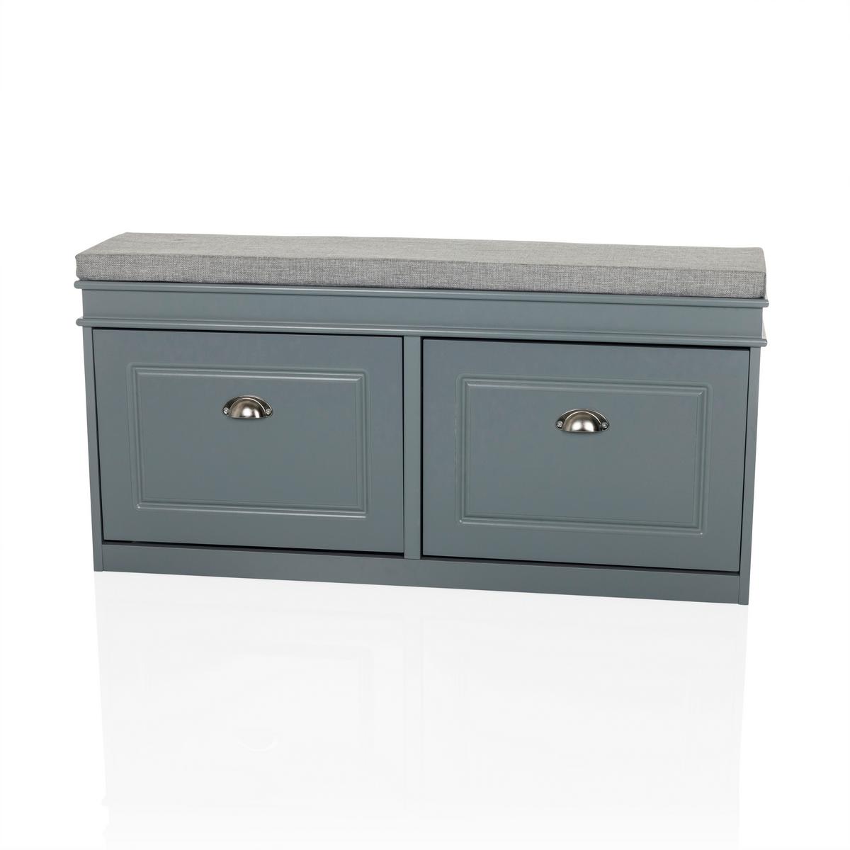 Schuhschrank Estha Grau B: 104cm - Grau, MODERN, Holzwerkstoff (104/52/24cm) - MID.YOU