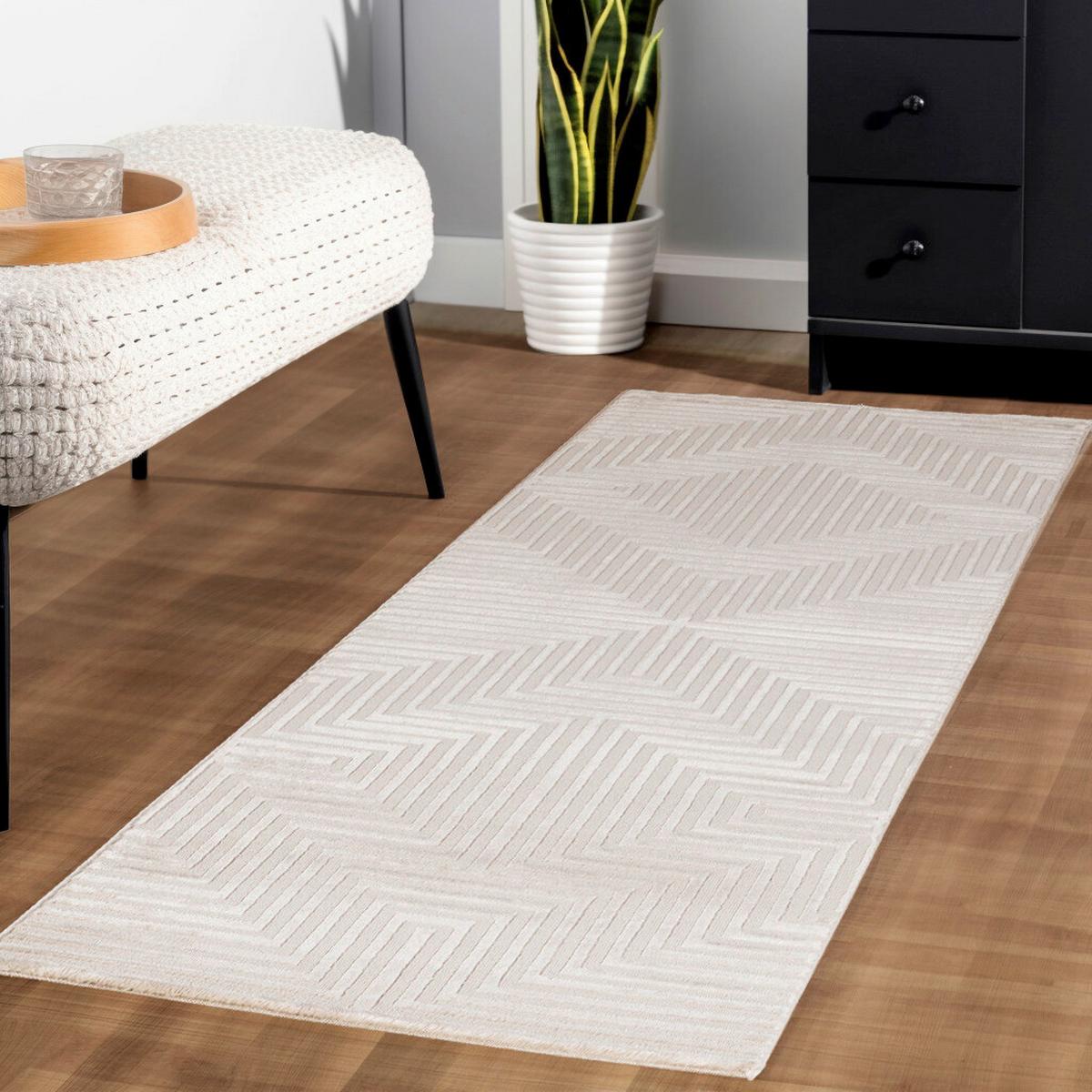 Läufer Sahara - Beige, Design, Textil (80/250cm) - Novel