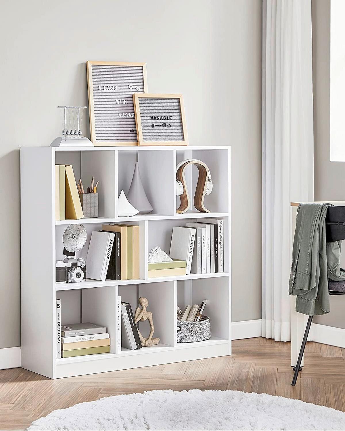 REGAL B: 97,5 cm Weiß - Weiß, Basics, Holzwerkstoff (97,5/100/30cm) - Boxxx