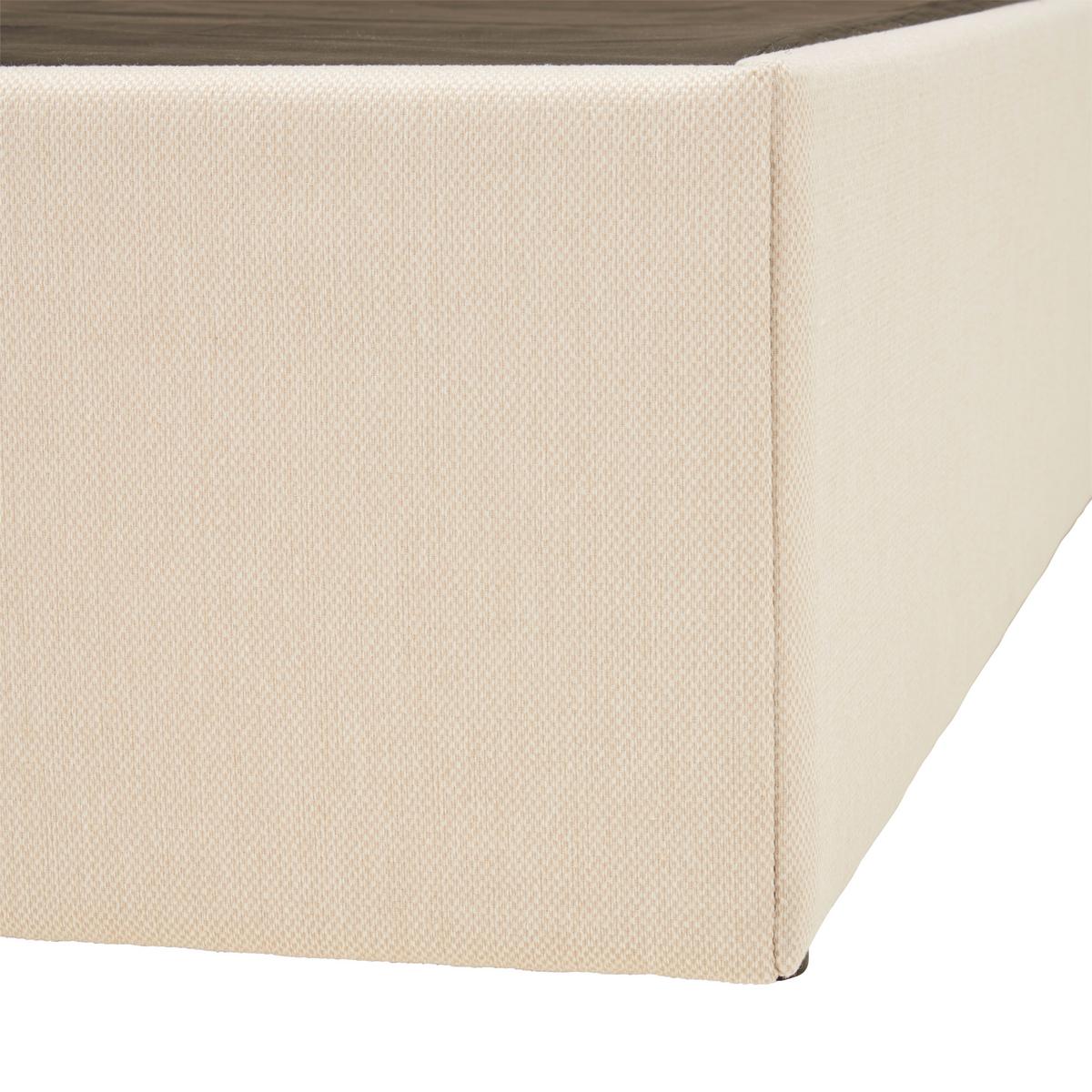 Boxbett mit Topper 120x200 Carolina - Sandfarben/Schwarz, KONVENTIONELL, Holz/Textil (120/200cm) - P & B
