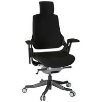 Drehstuhl Spektre Black Schwarz - Schwarz, MODERN, Kunststoff/Textil (67/116/54cm) - MID.YOU