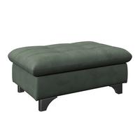 Hocker Gemini Dunkelgrün, B: 108cm - Chromfarben/Grün, KONVENTIONELL, Textil (108/46/108cm)