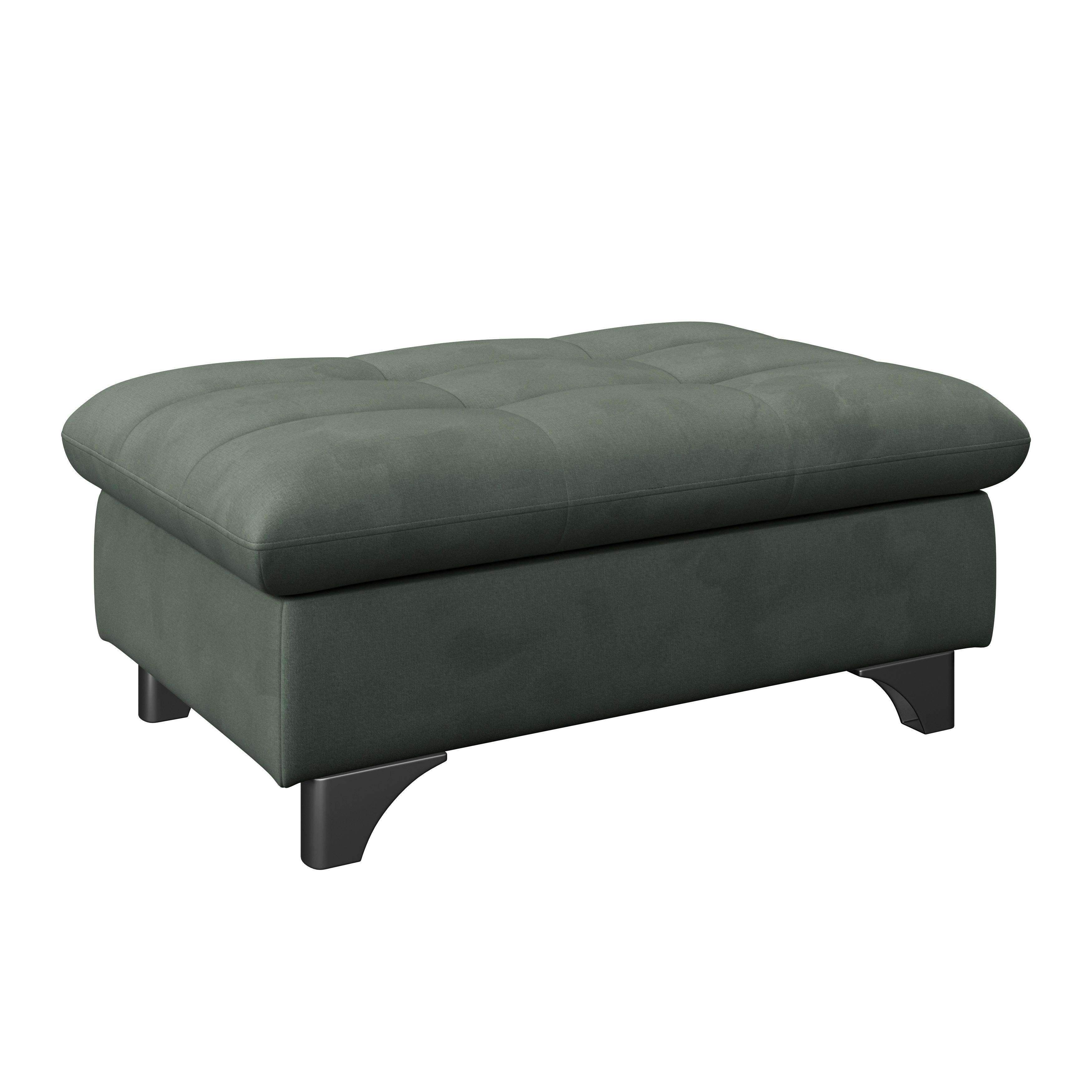 Hocker Gemini Dunkelgrün, B: 108cm