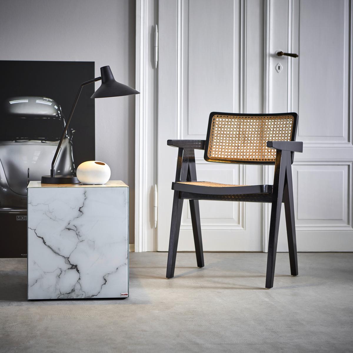 Tischleuchte Schwarz L: 54 cm - Schwarz, Design, Metall (54/23/55cm) - Nordlux