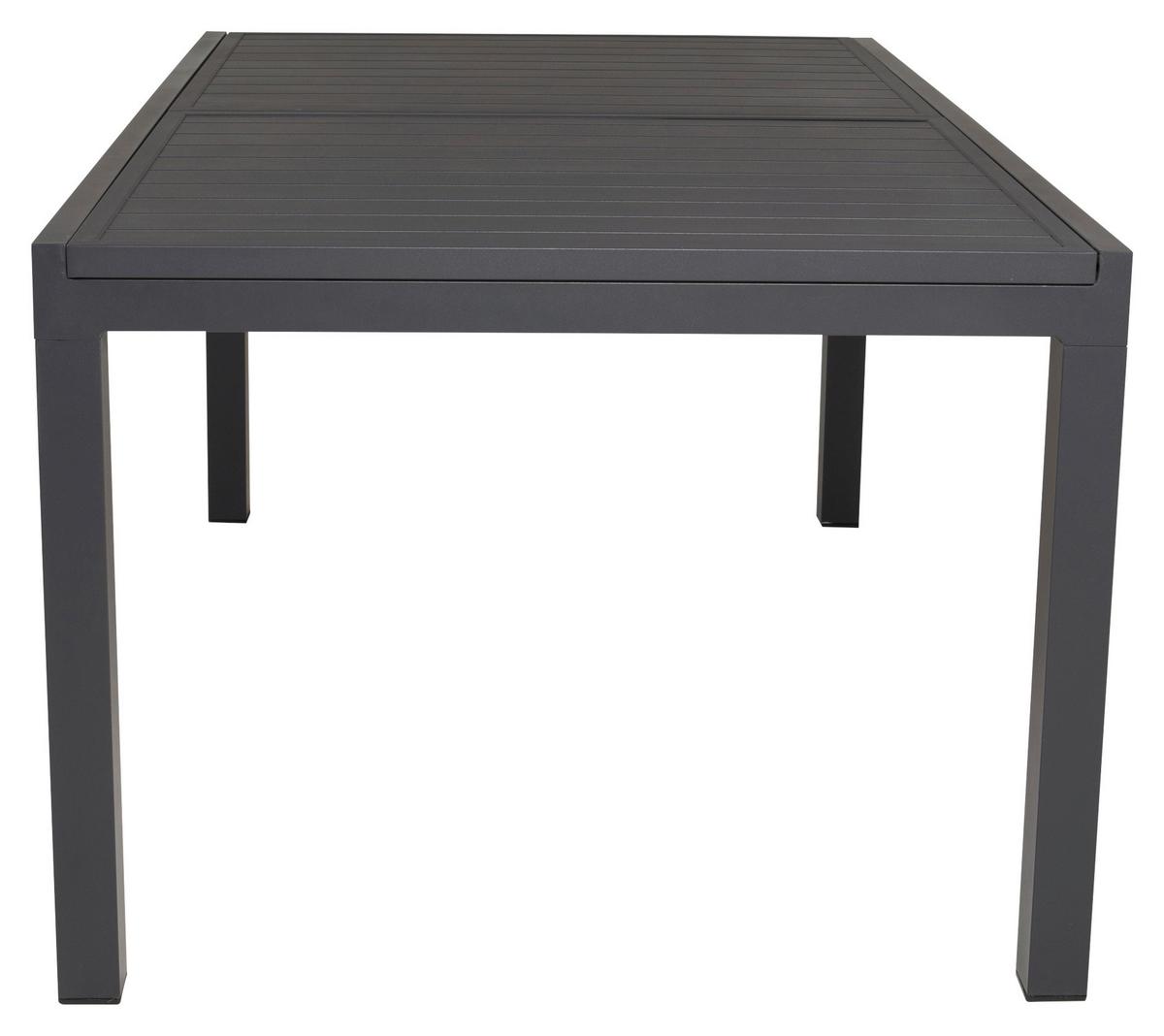 Gartentisch Marbella - Schwarz, KONVENTIONELL, Metall (160/100/75cm) - Gardenson