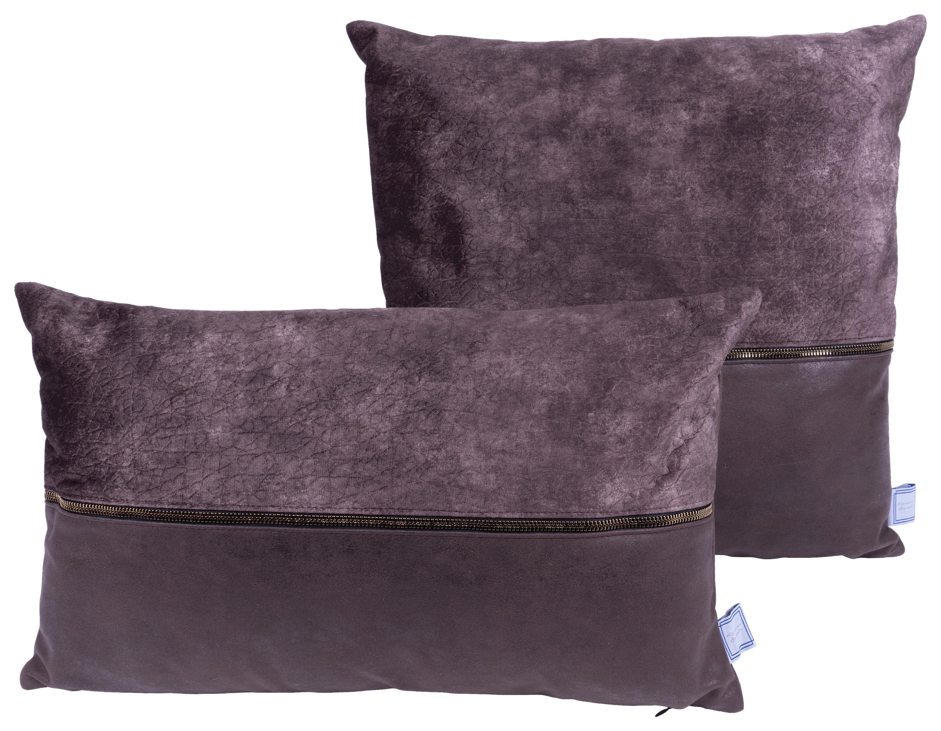 Zierkissen Picco 125 2er-set Braun/grau B: 30/45 Cm