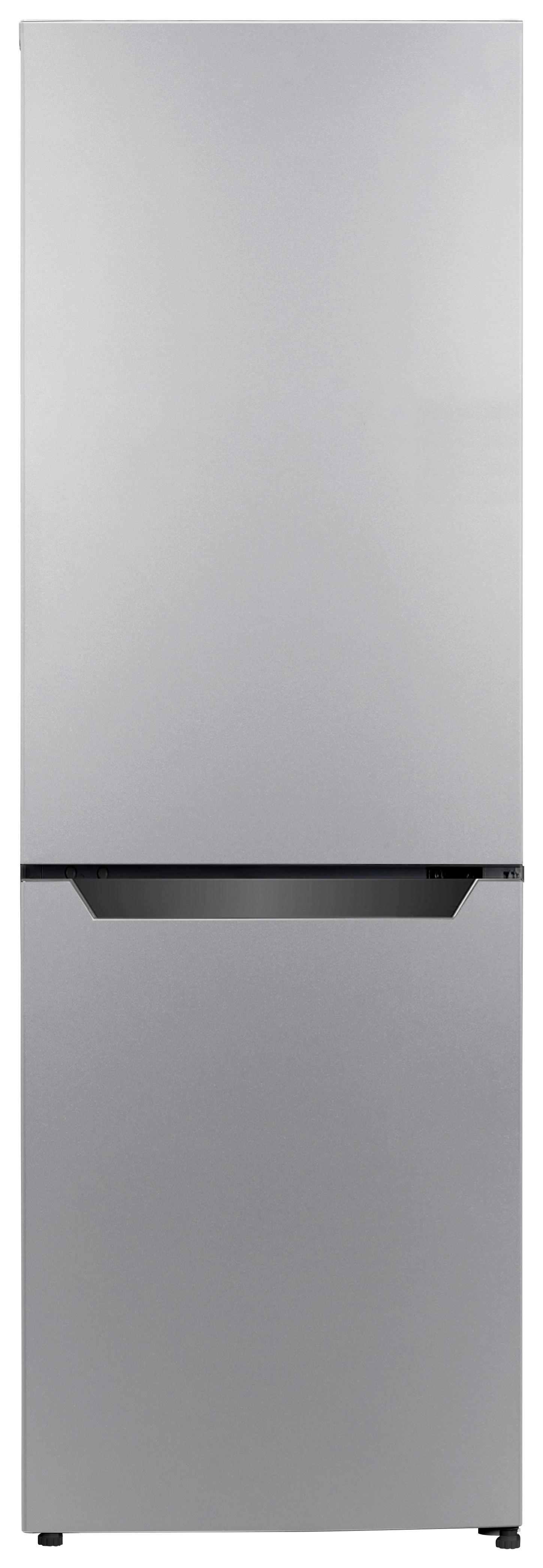 KÜHL-GEFRIER-KOMBINATION Silberfarben B: 47,4 cm - Silberfarben, Basics, Glas/Kunststoff (47,4/144/49,5cm) - Respekta