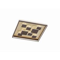 LED-Deckenleuchte Rico L: 53 cm 3-Fach Schaltbar - Rostfarben/Braun, Design, Metall (53/53/8,5cm) - Fischer & Honsel