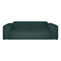 3-SITZER-SOFA Hannah Grün B: 247 cm - Schwarz/Grün, Design, Textil (247/75/104cm) - MID.YOU