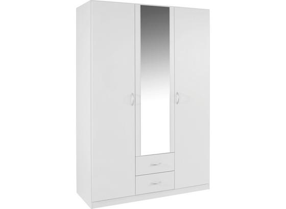Kleiderschrank Karo B:136cm Alpinweiß Dekor/ Spiegel - MODERN, Glas/Holzwerkstoff (136/197/54cm) Kleiderschrank Karo B:136cm Alpinweiß Dekor/ Spiegel - MODERN, Glas/Holzwerkstoff (136/197/54cm)