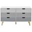 Komoda Daniela - sivá/biela, Moderný, drevo (110/65/38cm) - Modern Living Komoda Daniela - sivá/biela, Moderný, drevo (110/65/38cm) - Modern Living