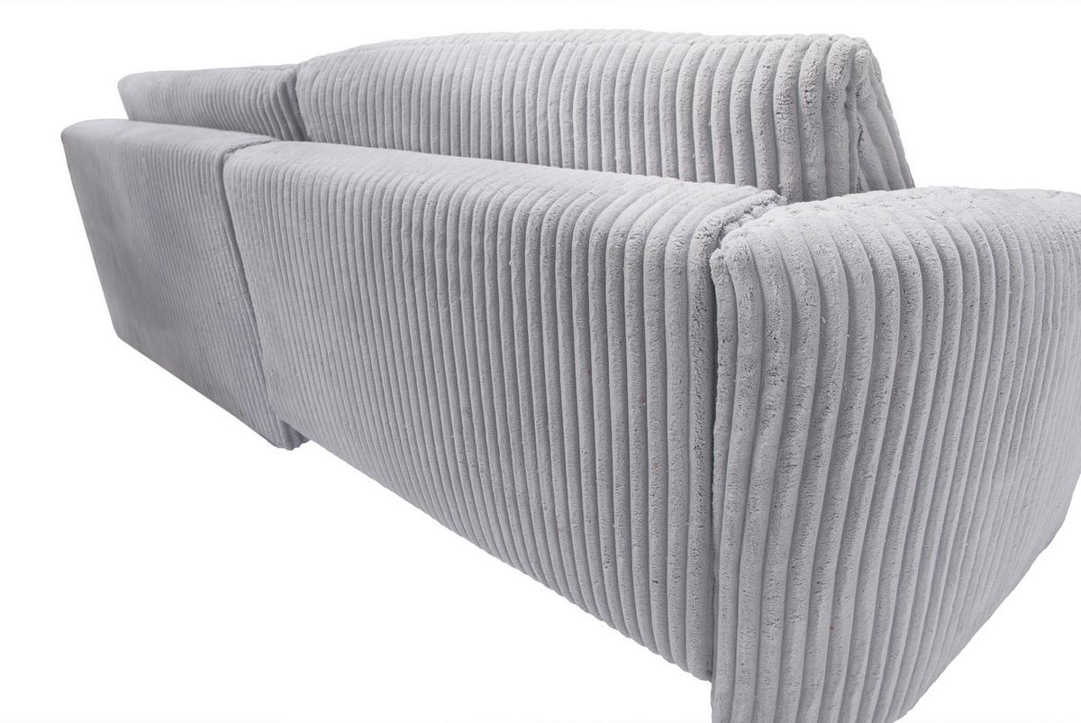 Ecksofa Lush, Grau Schenkel: 284x161 cm - Terracotta/Schwarz, Design, Textil (284/161cm) - Livetastic