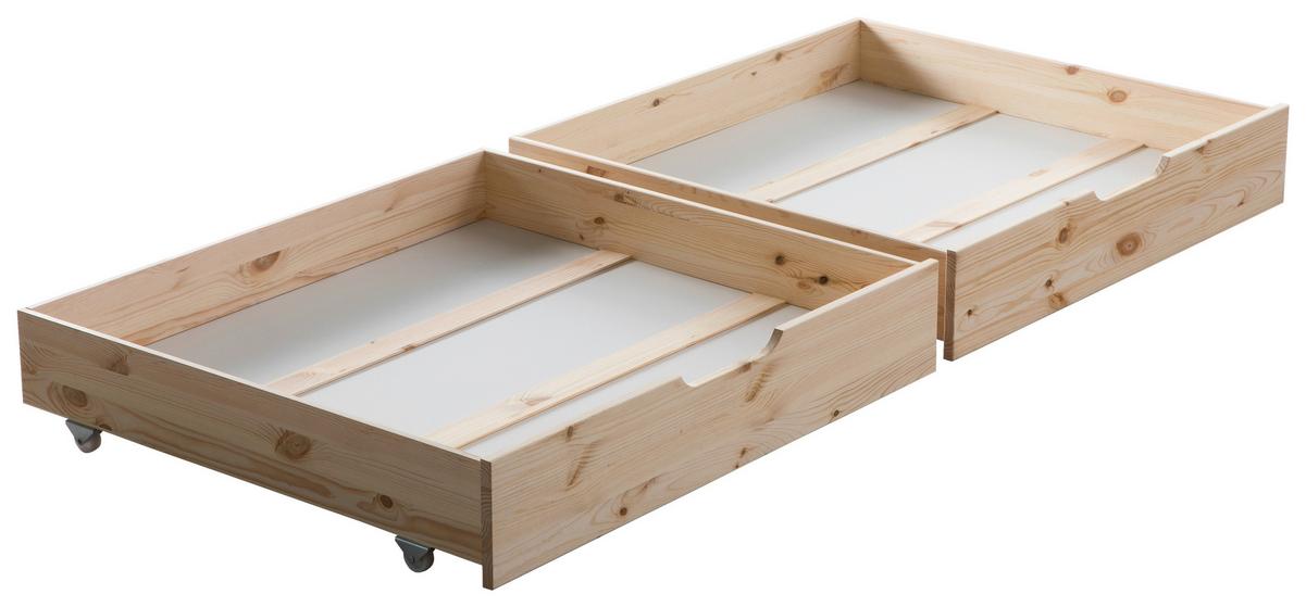 Hausbett Kim Naturfarben/Altorsa 140x200cm - Altrosa/Naturfarben, MODERN, Holz/Textil (140/200cm) - Livetastic